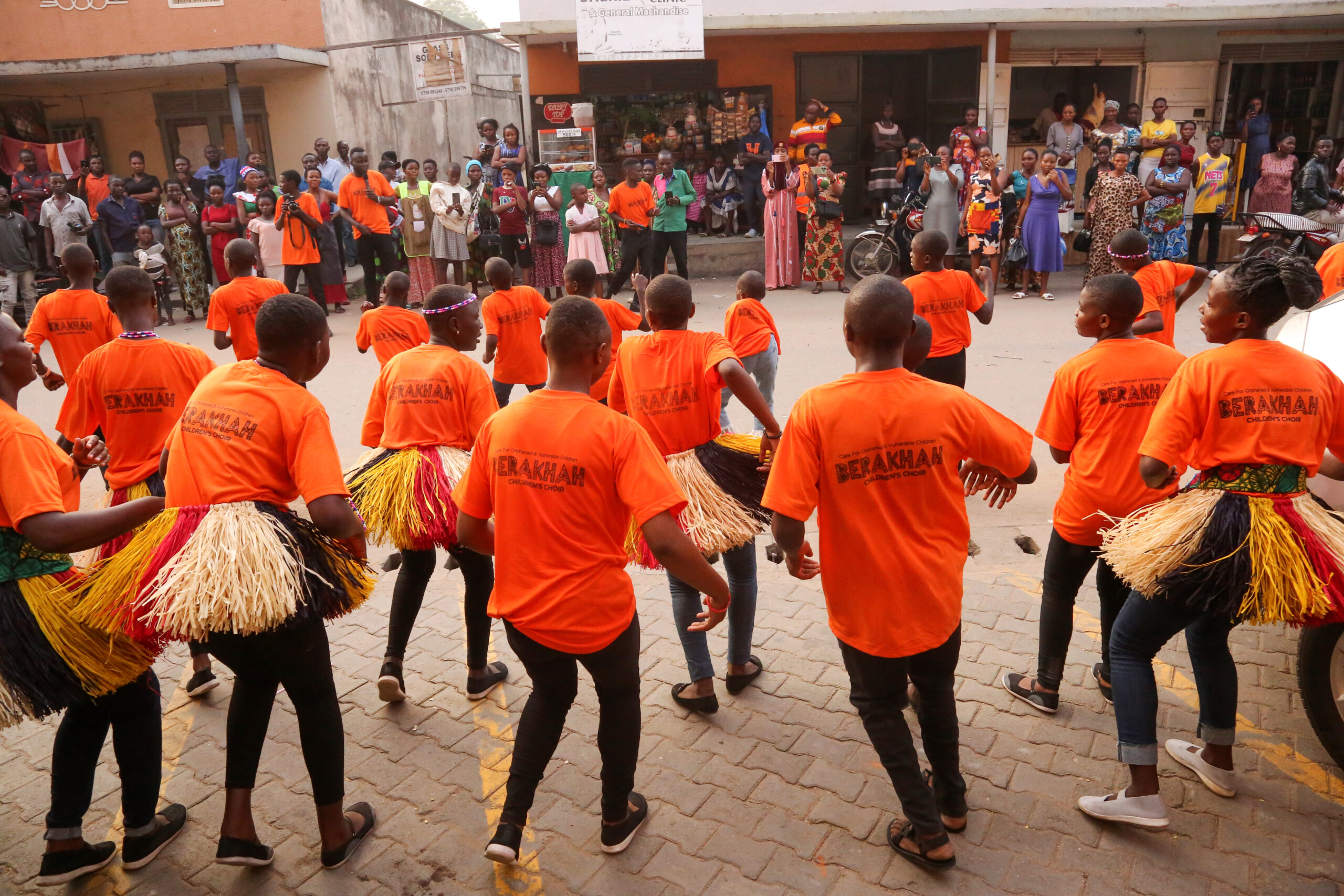 Berakhah Choir performing for community